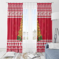 Poland Christmas Window Curtain Oh Pierogi Tree - Wonder Print Shop