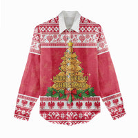Poland Christmas Women Casual Shirt Oh Pierogi Tree - Wonder Print Shop