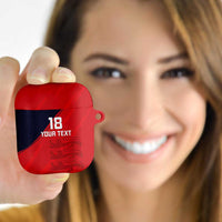 Custom Bailiwick of Jersey Cricket AirPods Case Jer Lions Champion Red Version - Wonder Print Shop
