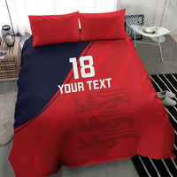 Custom Bailiwick of Jersey Cricket Bedding Set Jer Lions Champion Red Version - Wonder Print Shop