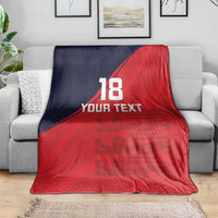Custom Bailiwick of Jersey Cricket Blanket Jer Lions Champion Red Version - Wonder Print Shop