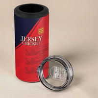 Custom Bailiwick of Jersey Cricket 4 in 1 Can Cooler Tumbler Jer Lions Champion Red Version - Wonder Print Shop