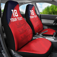Custom Bailiwick of Jersey Cricket Car Seat Cover Jer Lions Champion Red Version - Wonder Print Shop