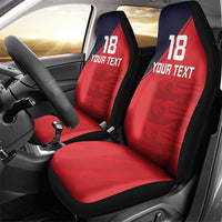 Custom Bailiwick of Jersey Cricket Car Seat Cover Jer Lions Champion Red Version - Wonder Print Shop