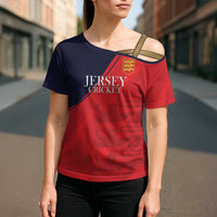 Custom Bailiwick of Jersey Cricket Cross Shoulder Shirt Jer Lions Champion Red Version - Wonder Print Shop