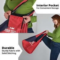 Custom Bailiwick of Jersey Cricket Grocery Bag Jer Lions Champion Red Version - Wonder Print Shop