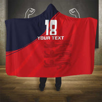Custom Bailiwick of Jersey Cricket Hooded Blanket Jer Lions Champion Red Version - Wonder Print Shop