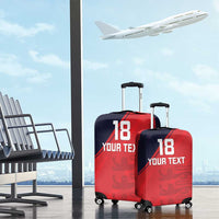 Custom Bailiwick of Jersey Cricket Luggage Cover Jer Lions Champion Red Version - Wonder Print Shop