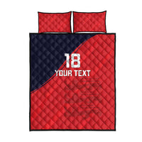 Custom Bailiwick of Jersey Cricket Quilt Bed Set Jer Lions Champion Red Version - Wonder Print Shop