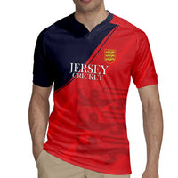 Custom Bailiwick of Jersey Cricket Rugby Jersey Jer Lions Champion Red Version - Wonder Print Shop
