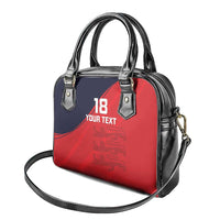 Custom Bailiwick of Jersey Cricket Shoulder Handbag Jer Lions Champion Red Version - Wonder Print Shop