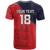 Custom Bailiwick of Jersey Cricket T Shirt Jer Lions Champion Red Version - Wonder Print Shop