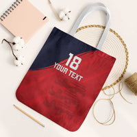 Custom Bailiwick of Jersey Cricket Tote Bag Jer Lions Champion Red Version - Wonder Print Shop