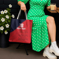 Custom Bailiwick of Jersey Cricket Tote Bag Jer Lions Champion Red Version - Wonder Print Shop