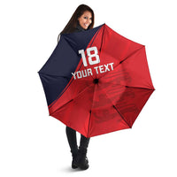 Custom Bailiwick of Jersey Cricket Umbrella Jer Lions Champion Red Version - Wonder Print Shop