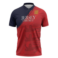 Custom Bailiwick of Jersey Cricket Zipper Polo Shirt Jer Lions Champion Red Version - Wonder Print Shop