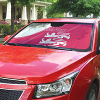 Custom Bailiwick of Jersey Cricket Auto Sun Shade Jer Lions Champion Pink Version - Wonder Print Shop