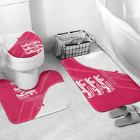 Custom Bailiwick of Jersey Cricket Bathroom Set Jer Lions Champion Pink Version - Wonder Print Shop
