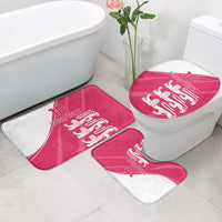 Custom Bailiwick of Jersey Cricket Bathroom Set Jer Lions Champion Pink Version - Wonder Print Shop