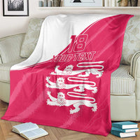 Custom Bailiwick of Jersey Cricket Blanket Jer Lions Champion Pink Version - Wonder Print Shop