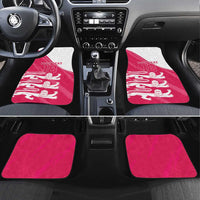 Custom Bailiwick of Jersey Cricket Car Mats Jer Lions Champion Pink Version - Wonder Print Shop