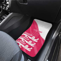 Custom Bailiwick of Jersey Cricket Car Mats Jer Lions Champion Pink Version - Wonder Print Shop