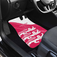 Custom Bailiwick of Jersey Cricket Car Mats Jer Lions Champion Pink Version - Wonder Print Shop