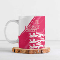 Custom Bailiwick of Jersey Cricket Ceramic Mug Jer Lions Champion Pink Version - Wonder Print Shop