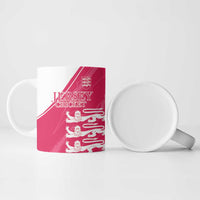 Custom Bailiwick of Jersey Cricket Ceramic Mug Jer Lions Champion Pink Version - Wonder Print Shop