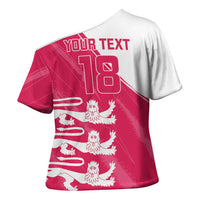 Custom Bailiwick of Jersey Cricket Cross Shoulder Shirt Jer Lions Champion Pink Version - Wonder Print Shop