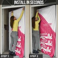 Custom Bailiwick of Jersey Cricket Door Cover Jer Lions Champion Pink Version - Wonder Print Shop