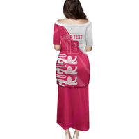 Custom Bailiwick of Jersey Cricket Family Matching Puletasi and Hawaiian Shirt Jer Lions Champion Pink Version - Wonder Print Shop