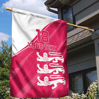 Custom Bailiwick of Jersey Cricket Garden Flag Jer Lions Champion Pink Version - Wonder Print Shop