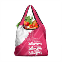 Custom Bailiwick of Jersey Cricket Grocery Bag Jer Lions Champion Pink Version - Wonder Print Shop