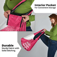 Custom Bailiwick of Jersey Cricket Grocery Bag Jer Lions Champion Pink Version - Wonder Print Shop