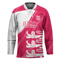 Custom Bailiwick of Jersey Cricket Hockey Jersey Jer Lions Champion Pink Version - Wonder Print Shop