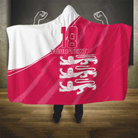 Custom Bailiwick of Jersey Cricket Hooded Blanket Jer Lions Champion Pink Version - Wonder Print Shop