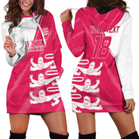 Custom Bailiwick of Jersey Cricket Hoodie Dress Jer Lions Champion Pink Version - Wonder Print Shop
