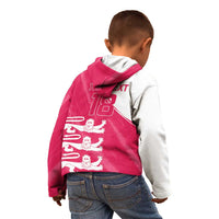 Custom Bailiwick of Jersey Cricket Kid Hoodie Jer Lions Champion Pink Version - Wonder Print Shop