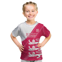 Custom Bailiwick of Jersey Cricket Kid T Shirt Jer Lions Champion Pink Version - Wonder Print Shop