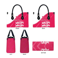 Custom Bailiwick of Jersey Cricket Leather Bag Jer Lions Champion Pink Version - Wonder Print Shop