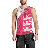 Custom Bailiwick of Jersey Cricket Men Tank Top Jer Lions Champion Pink Version - Wonder Print Shop