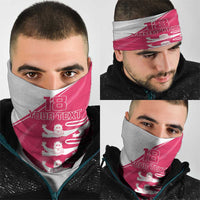 Custom Bailiwick of Jersey Cricket Neck Gaiter Jer Lions Champion Pink Version - Wonder Print Shop