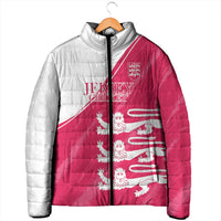 Custom Bailiwick of Jersey Cricket Padded Jacket Jer Lions Champion Pink Version - Wonder Print Shop