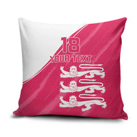 Custom Bailiwick of Jersey Cricket Pillow Cover Jer Lions Champion Pink Version - Wonder Print Shop