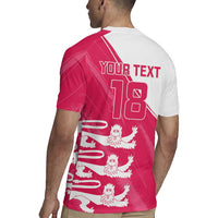 Custom Bailiwick of Jersey Cricket Rugby Jersey Jer Lions Champion Pink Version - Wonder Print Shop