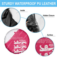 Custom Bailiwick of Jersey Cricket Spare Tire Cover Jer Lions Champion Pink Version - Wonder Print Shop