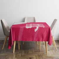 Custom Bailiwick of Jersey Cricket Tablecloth Jer Lions Champion Pink Version - Wonder Print Shop