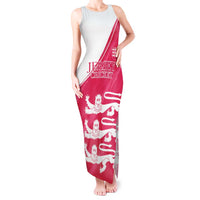 Custom Bailiwick of Jersey Cricket Tank Maxi Dress Jer Lions Champion Pink Version - Wonder Print Shop