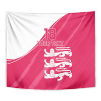 Custom Bailiwick of Jersey Cricket Tapestry Jer Lions Champion Pink Version - Wonder Print Shop